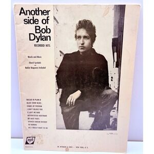 Another Side of Bob Dylan Recorded Hits Sheet Music Book Words & Music Chords